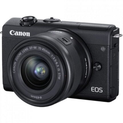 Canon EOS M200 + EF-S 15-45 IS STM KIT lens Compact Mirrorless Digital Vlogging Camera Touch Panel LCD, Built-in Wi-Fi, and Bluetooth Technology
