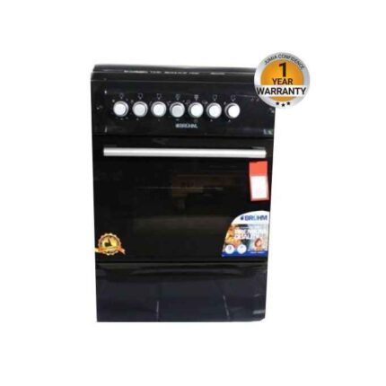 Bruhm BGI-66M31ORBN, 3+1 Free Standing Gas Cooker - Black