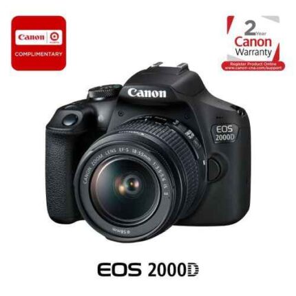 Eos CANON 2000D DSLR CAMERA WITH 18-55MM LENS