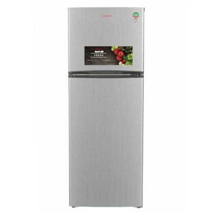 Vitron VNR269DS 269 Liters Double Door Fridge - Silver Hairline
