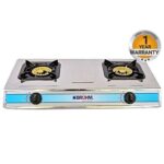 Bruhm BGC MT2S - 2 Burner Gas Stove Stainless Steel - Silver