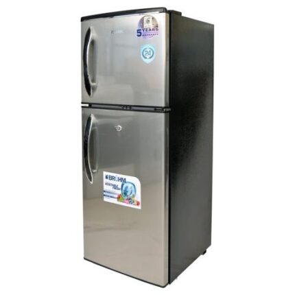 Bruhm BRD-140, Double Door Refrigerator, 120L - Inox