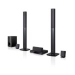 LG LHD647 1000W 5.1Ch DVD Home Theatre System, 2 Tallboys