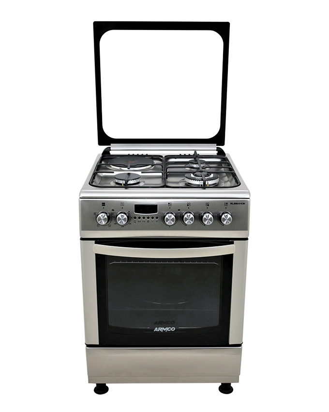 Armco GC-F6631LX3(SL) 3 Gas(1WOK), 1 Electric, 60x60 Gas Cooker