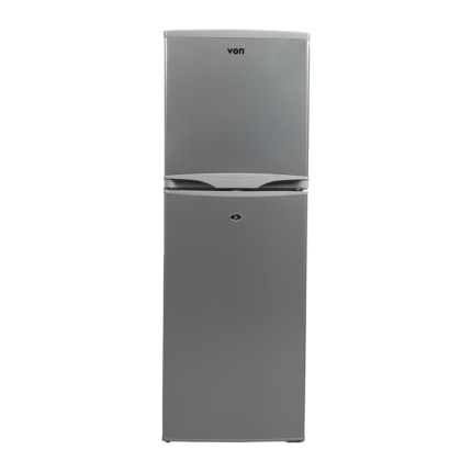 Von VART-22DHS Double Door Fridge 134L - Silver