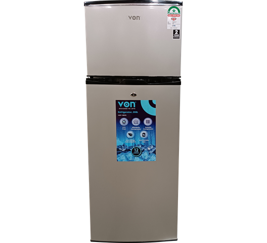 von-vart-22dys-208l-double-door-refrigerator.png Von VART-22DYS 208L Double Door Refrigerator - Image 1