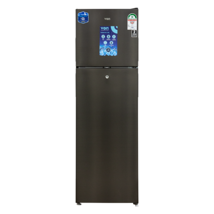 Von VART-25DMS Double Door Fridge, 168L - Silver