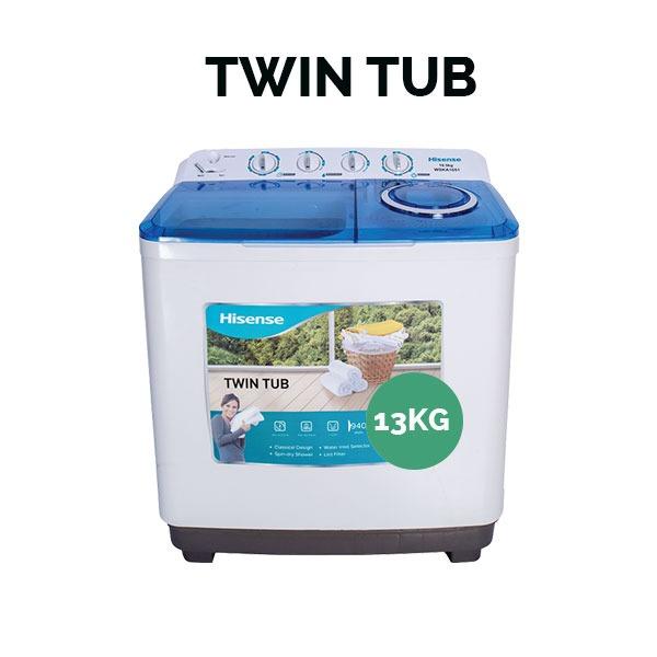 Hisense 13.5KG Top Load Twin Tub Washing Machine XPB130-2009SK