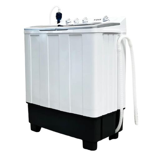 Von VWM-10AHK Twin Tub Washing Machine, White - 10KG