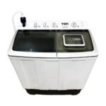 Von VWM-10AHK Twin Tub Washing Machine, White - 10KG
