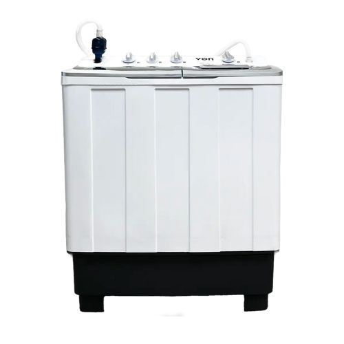 Von VWM-10AHK Twin Tub Washing Machine, White - 10KG